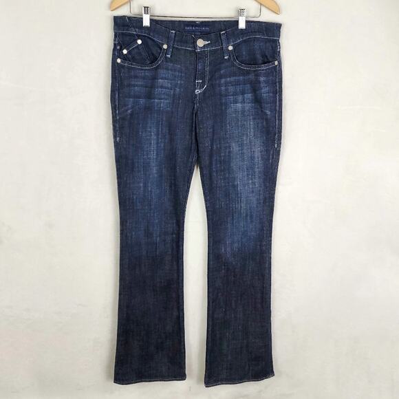 Rock & Republic Tall Bootcut Jeans Women 32X36 Kasandra Mid Rise Logo Pocket - Picture 2 of 8